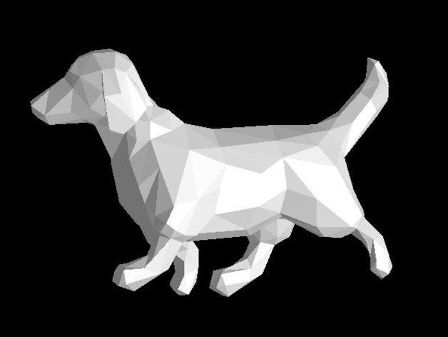 腊肠狗3D打印模型