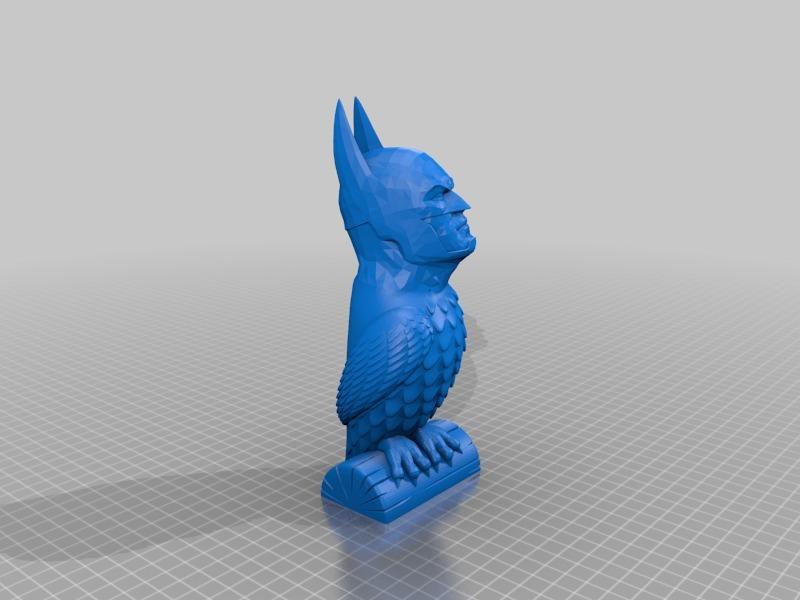猫头鹰版蝙蝠侠3D打印模型