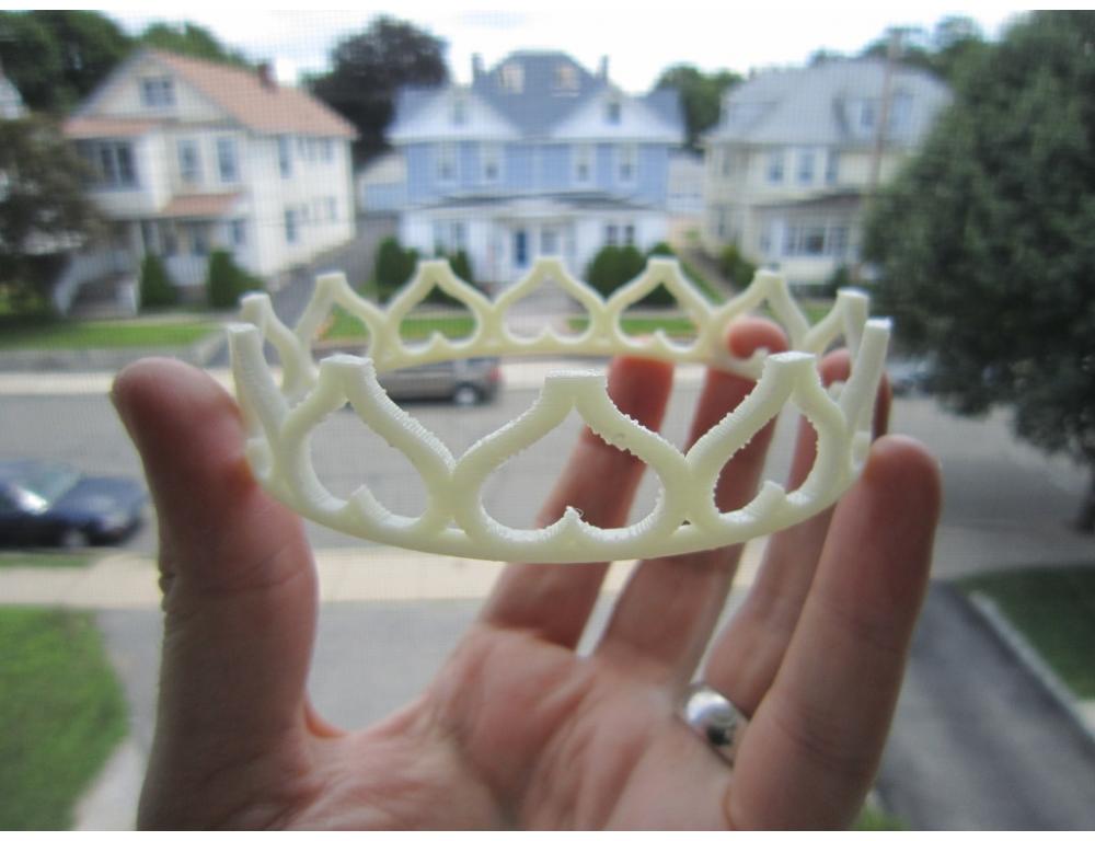 心形皇冠3D打印模型