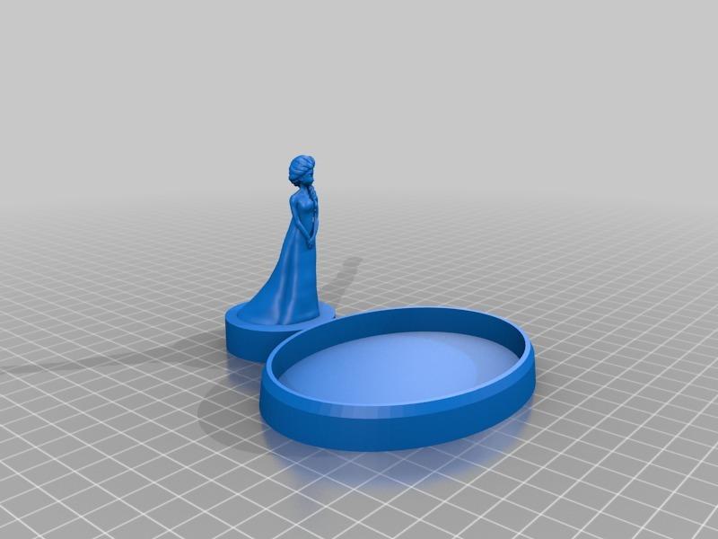 爱莎公主肥皂盒3D打印模型