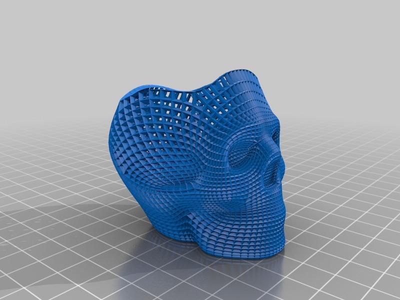 骷髅笔筒3D打印模型