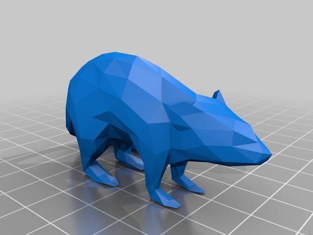 老鼠3D打印模型
