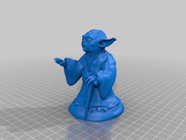 尤达大师手办3D打印模型