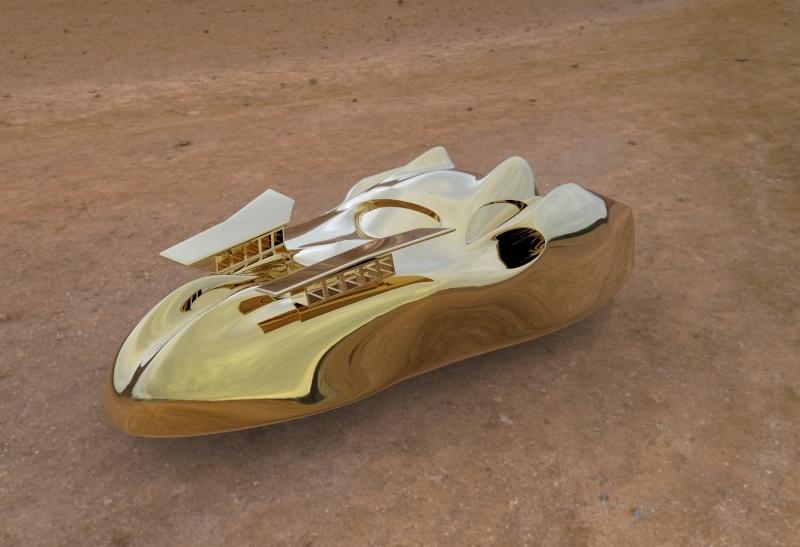 蝙蝠侠悬浮汽车3D打印模型