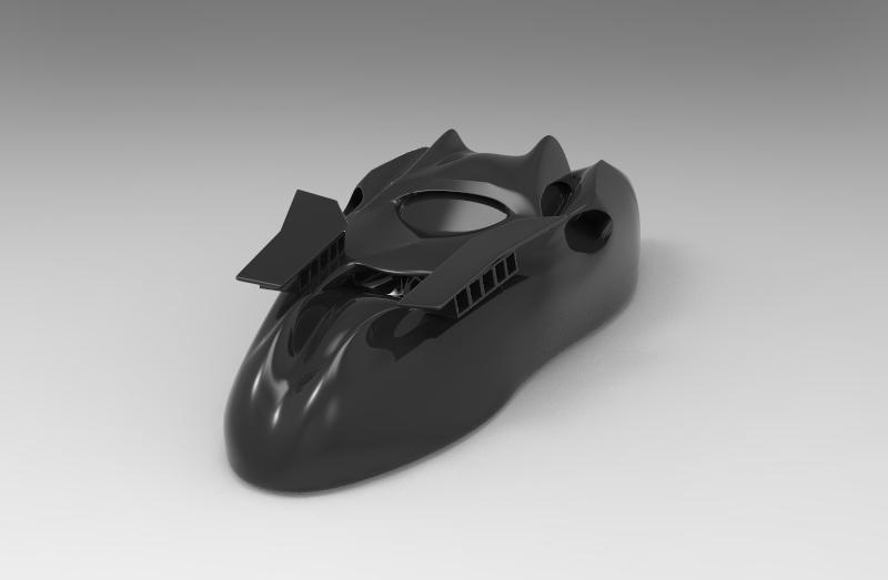 蝙蝠侠悬浮汽车3D打印模型