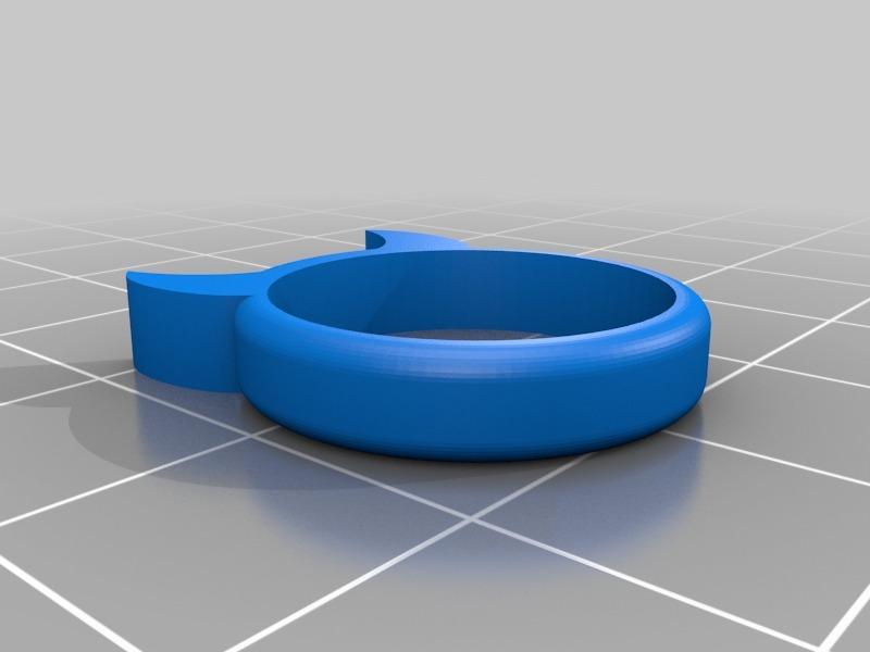 小恶魔戒指3D打印模型
