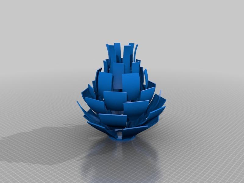 松果灯罩3D打印模型