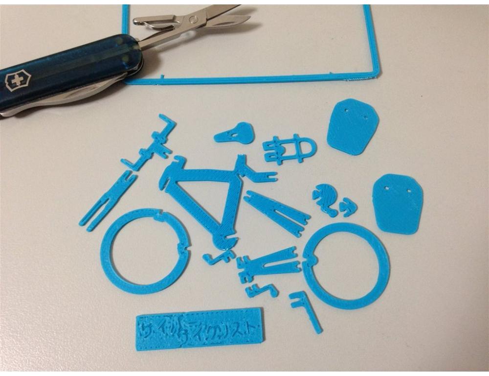 自行车零件板（可组装）3D打印模型