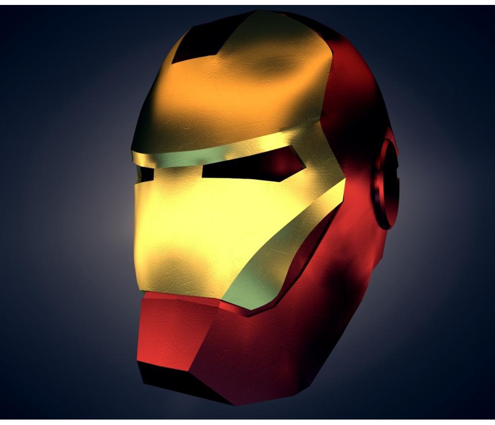 漫威钢铁侠面具3D打印模型