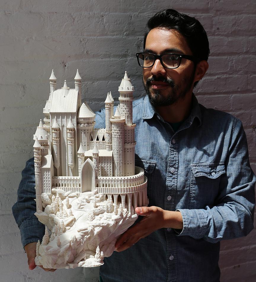 中世纪城堡3D打印模型