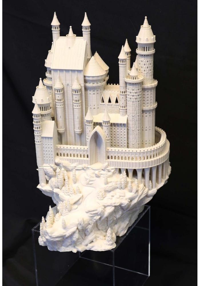 中世纪城堡3D打印模型