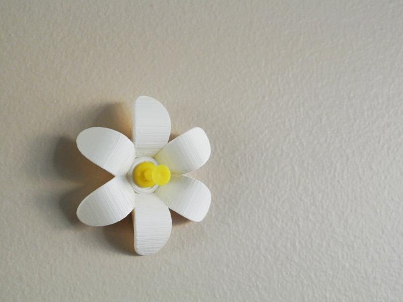花朵图钉3D打印模型