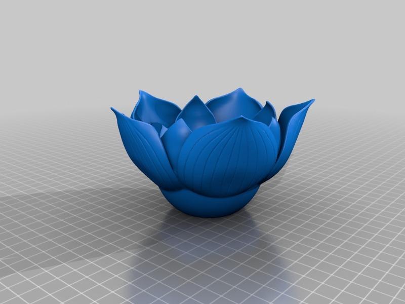 蓝莲花台灯3D打印模型