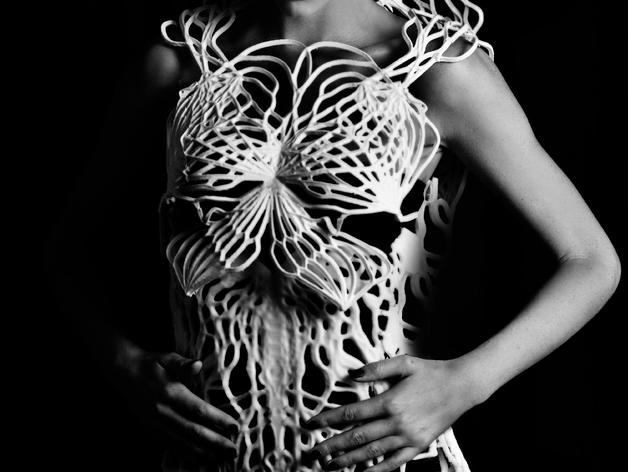 3D打印镂空礼服长裙3D打印模型