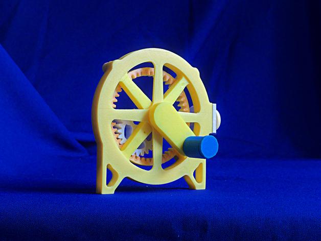 旋转式直线传动装置3D打印模型