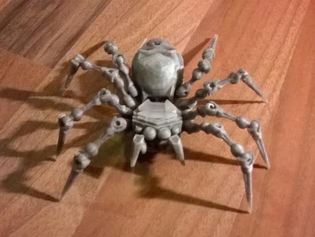 链条式蜘蛛3D打印模型