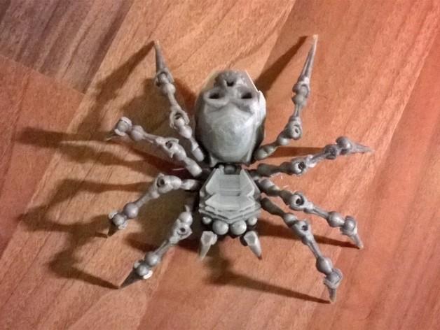 链条式蜘蛛3D打印模型