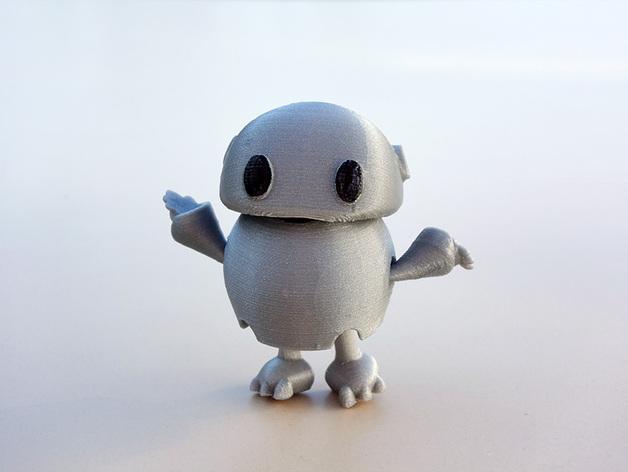 迷你小机器人3D打印模型