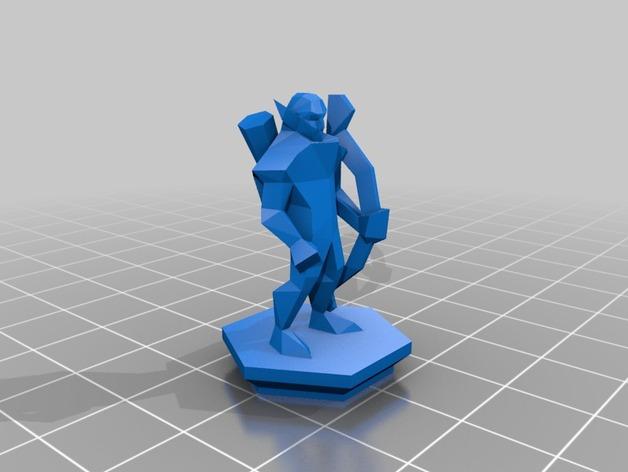 多边形小人3D打印模型