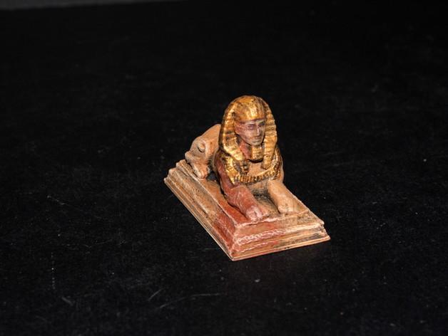狮身人面像的雕像3D打印模型