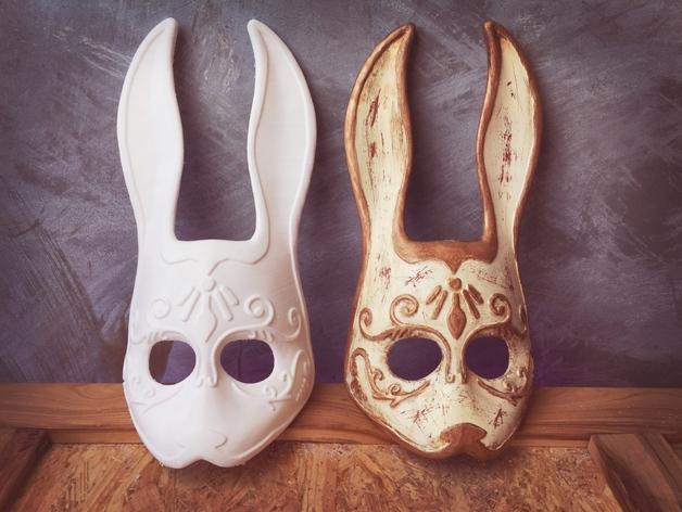 可爱的兔子面具3D打印模型