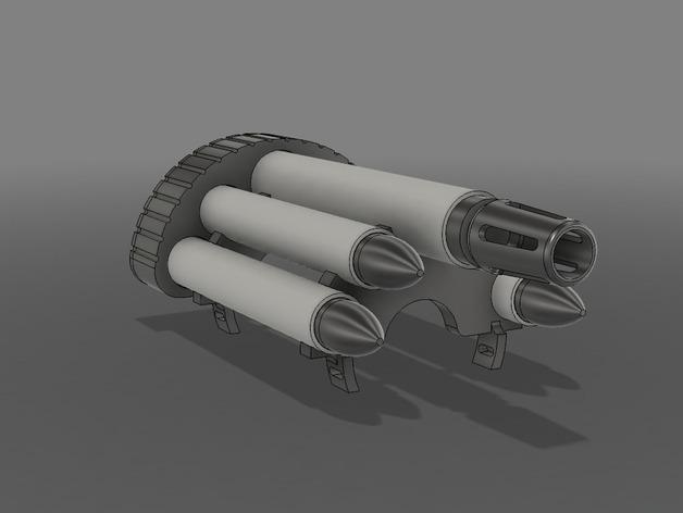 前臂大炮3D打印模型