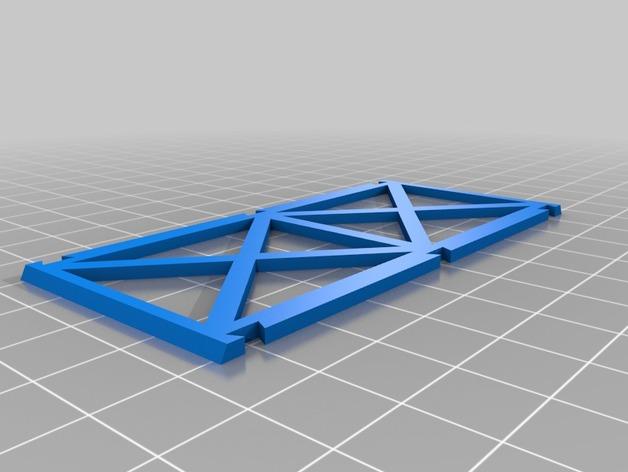 火车轨道桥3D打印模型