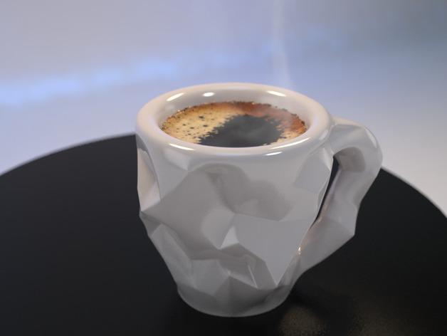 独特的咖啡杯3D打印模型