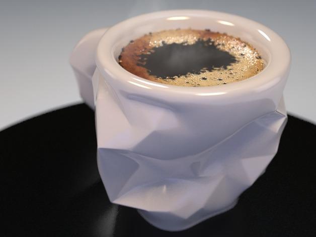 独特的咖啡杯3D打印模型