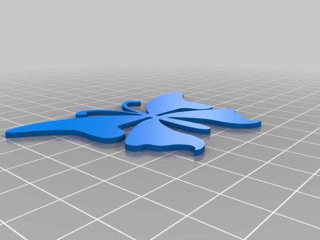 蝴蝶书签3D打印模型