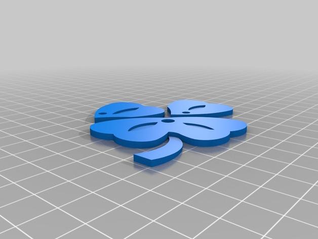 三叶草饰品3D打印模型