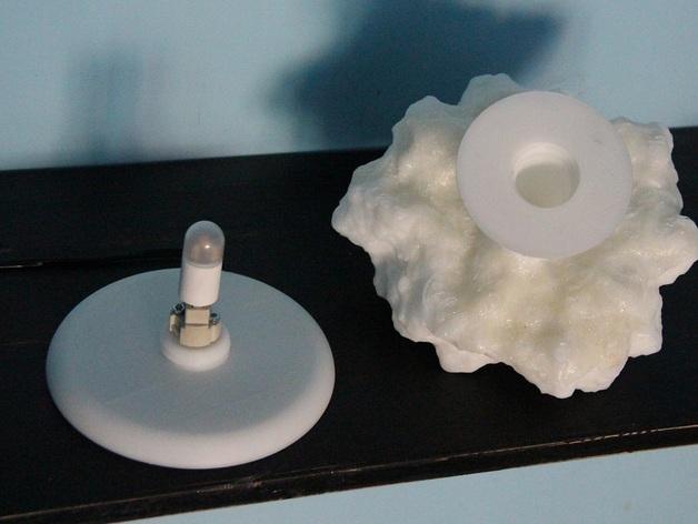 蘑菇状的灯3D打印模型