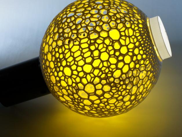 圆形镂空灯具3D打印模型