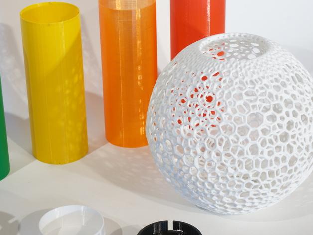 圆形镂空灯具3D打印模型