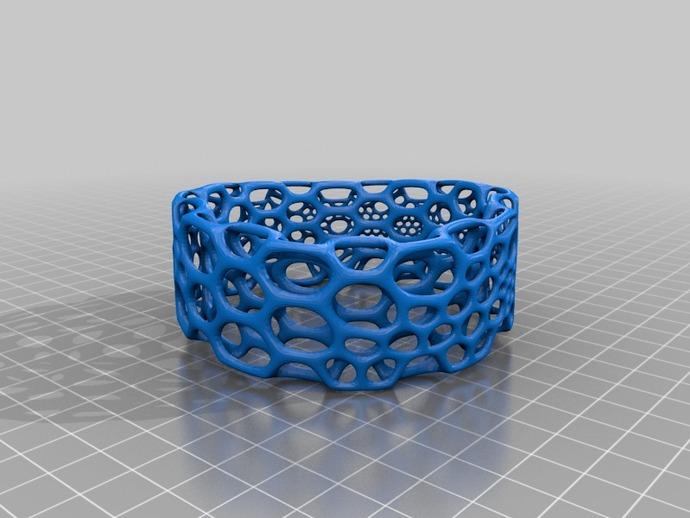 细分手链3D打印模型