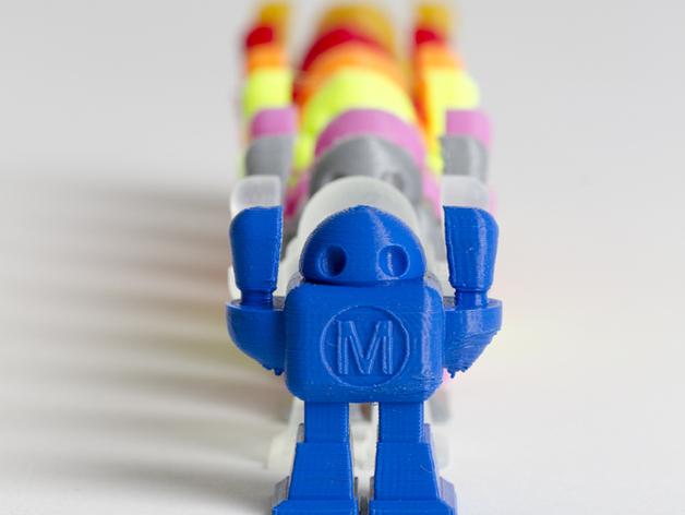 迷你机器人3D打印模型
