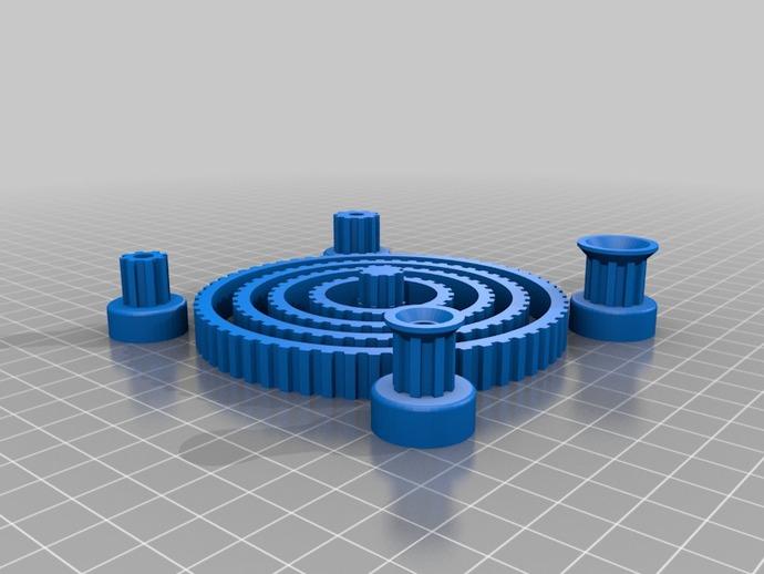 滑轮3D打印模型