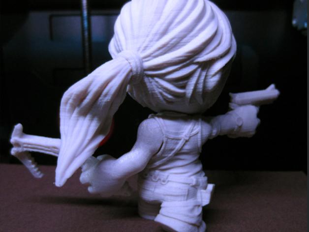 劳拉的卡通公仔3D打印模型