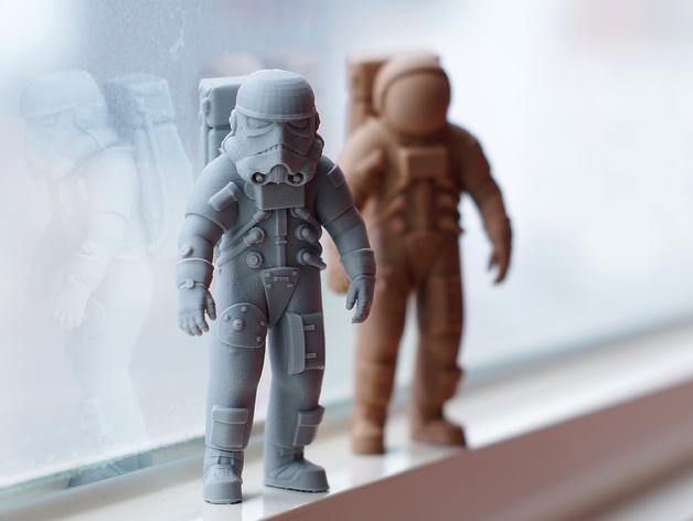 宇航员3D打印模型