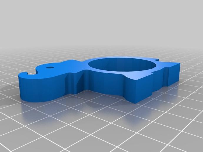动物餐巾环3D打印模型