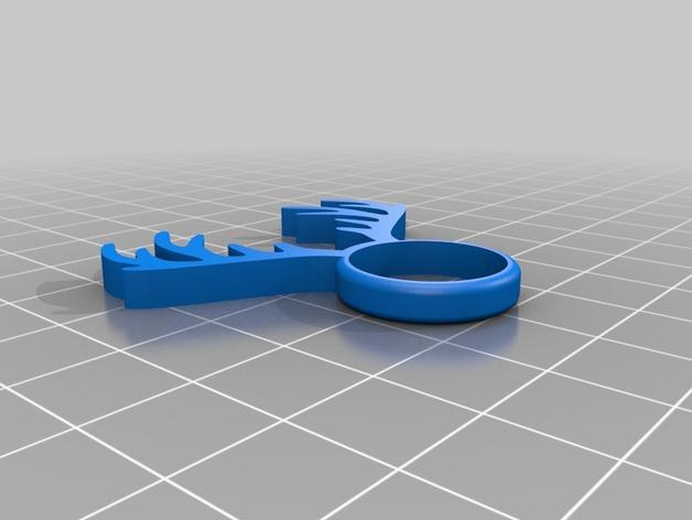 鹿角戒指3D打印模型