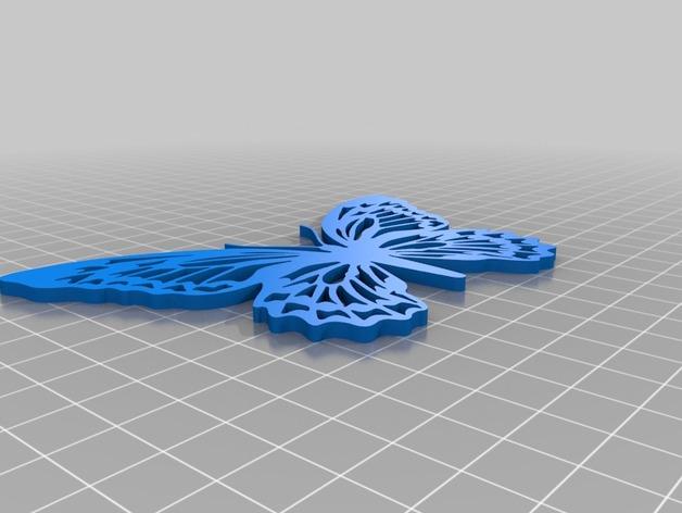 帝王蝶植物3D打印模型