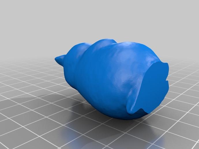 地鼠雕像3D打印模型