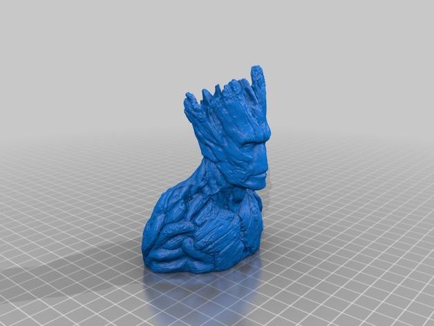 格鲁特雕塑3D打印模型