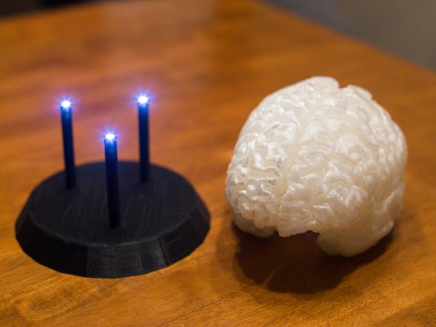 大脑LED灯3D打印模型