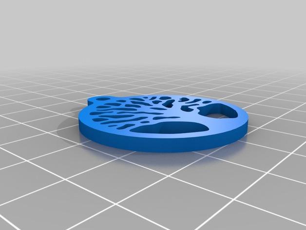 树耳环3D打印模型