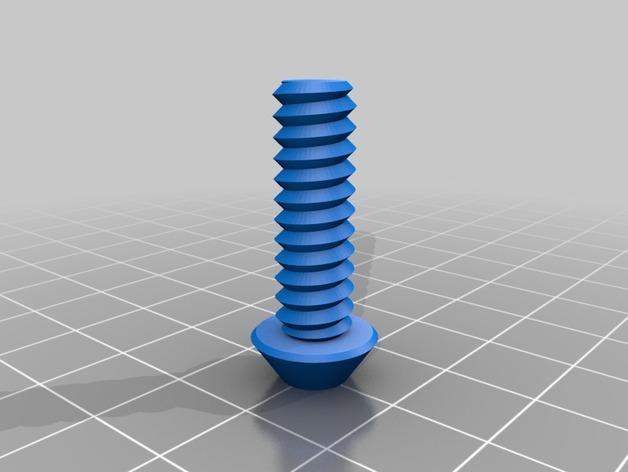 螺母和螺栓3D打印模型