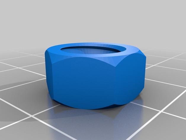 螺母和螺栓3D打印模型