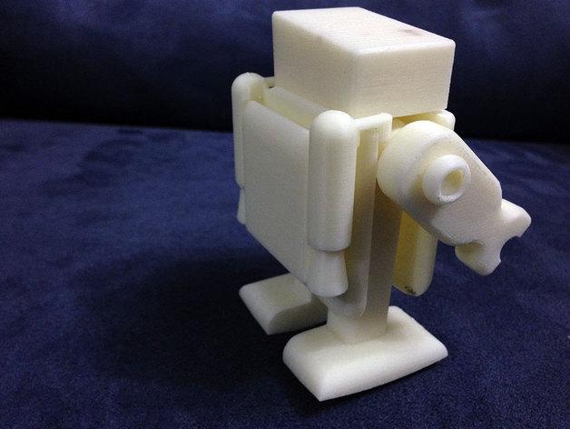 行走的机器人3D打印模型