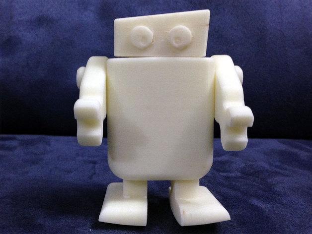 行走的机器人3D打印模型